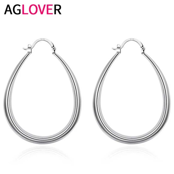 New 925 Silver Hoop Earring for Women - Picture 5 of 6
